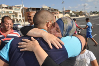 بالصور: عودة فوج معتمري مدينة يافا إلى ديارهم سالمين 